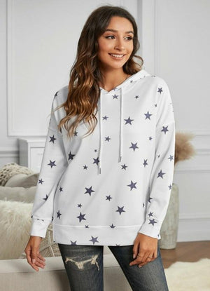 Star Hoodie with Side Slits