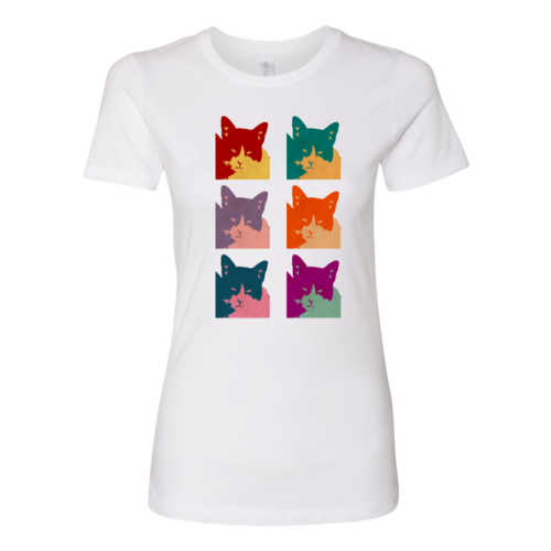 Cat's Today 6-Panel Pop Art T-shirt Design