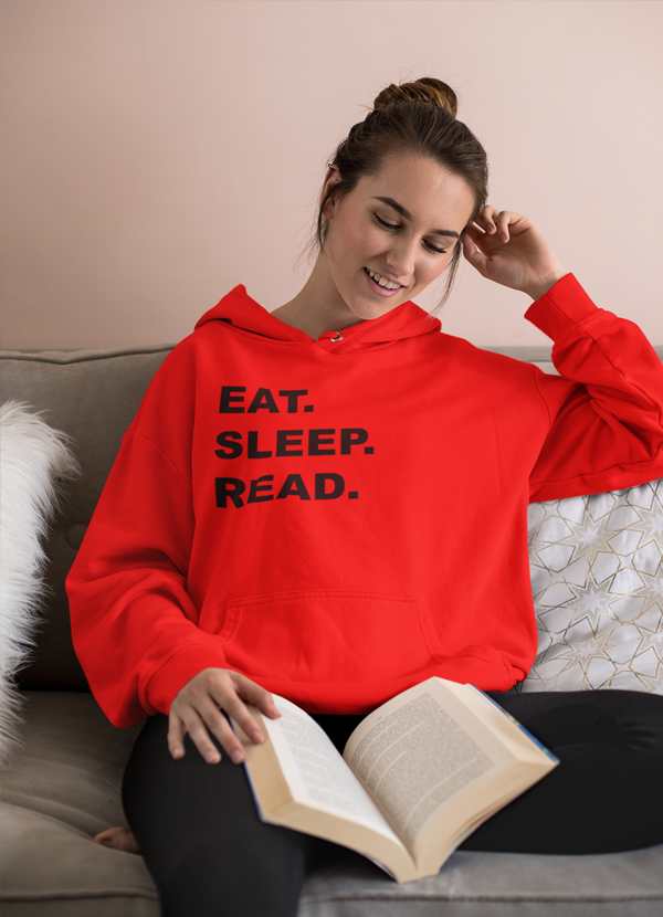 Eat, Sleep, Read Hoodie Design