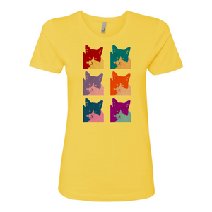 Cat's Today 6-Panel Pop Art T-shirt Design