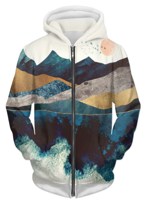 Blue Mountain Reflection Hoodie