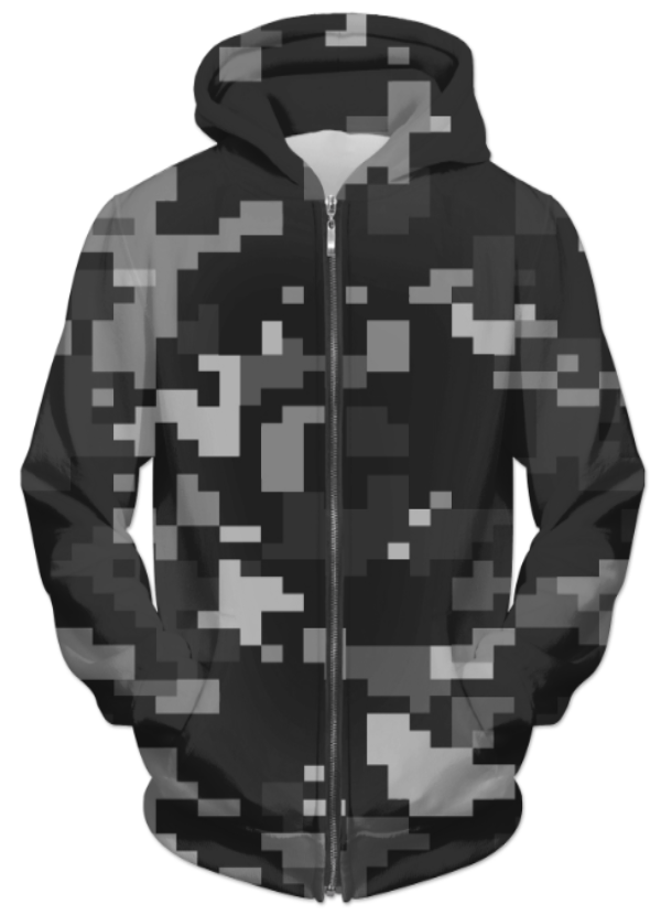 Camofludge 10 Zipped Hoodie