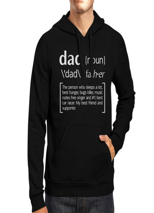 Dad Noun Black Unisex Hoodie Design