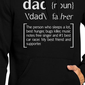 Dad Noun Black Unisex Hoodie Design