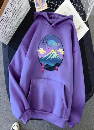 Japanese Mount Fuji Hoodie Design