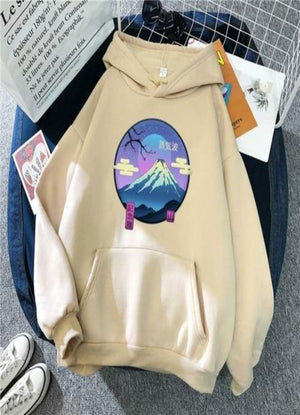 Japanese Mount Fuji Hoodie Design