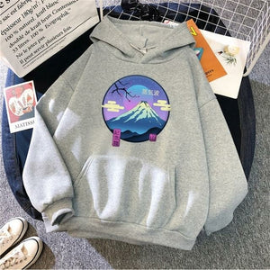 Japanese Mount Fuji Hoodie Design