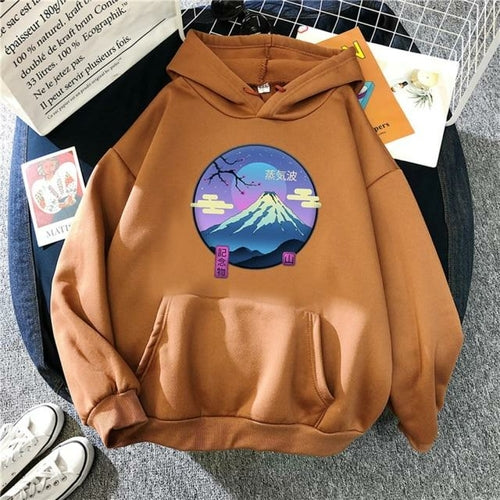 Japanese Mount Fuji Hoodie Design