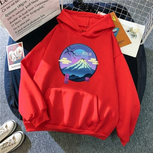 Japanese Mount Fuji Hoodie Design