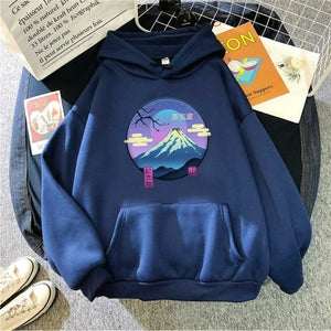 Japanese Mount Fuji Hoodie Design