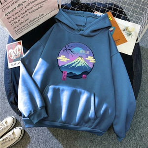 Japanese Mount Fuji Hoodie Design