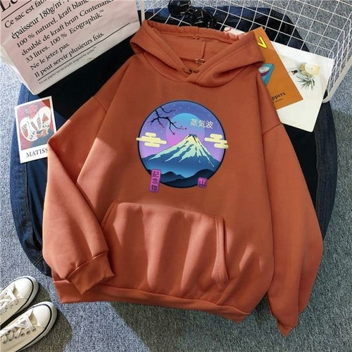 Japanese Mount Fuji Hoodie Design