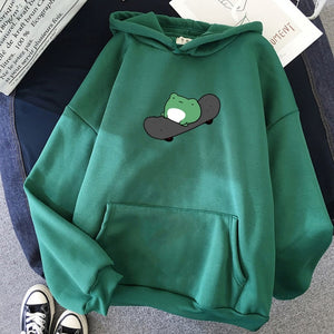 Skateboard Frog Hoodies Design