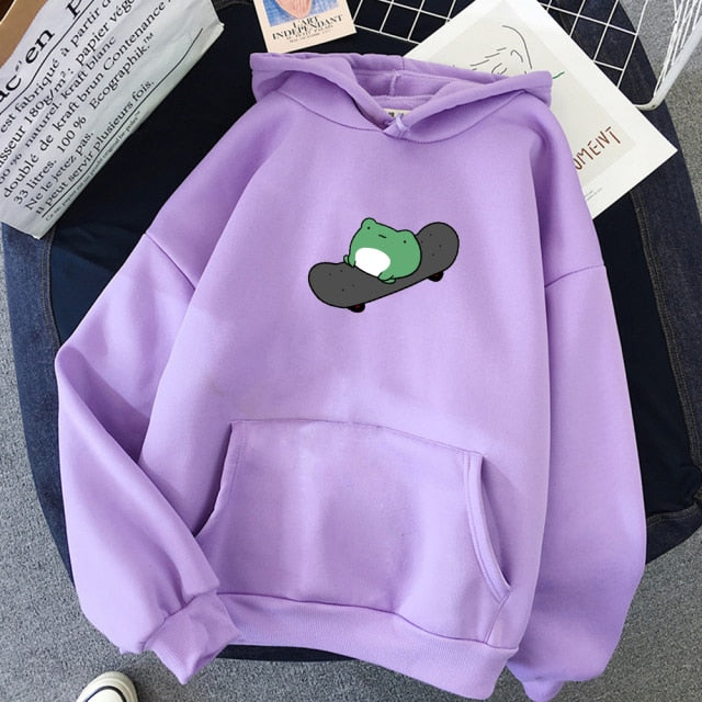 Skateboard Frog Hoodies Design