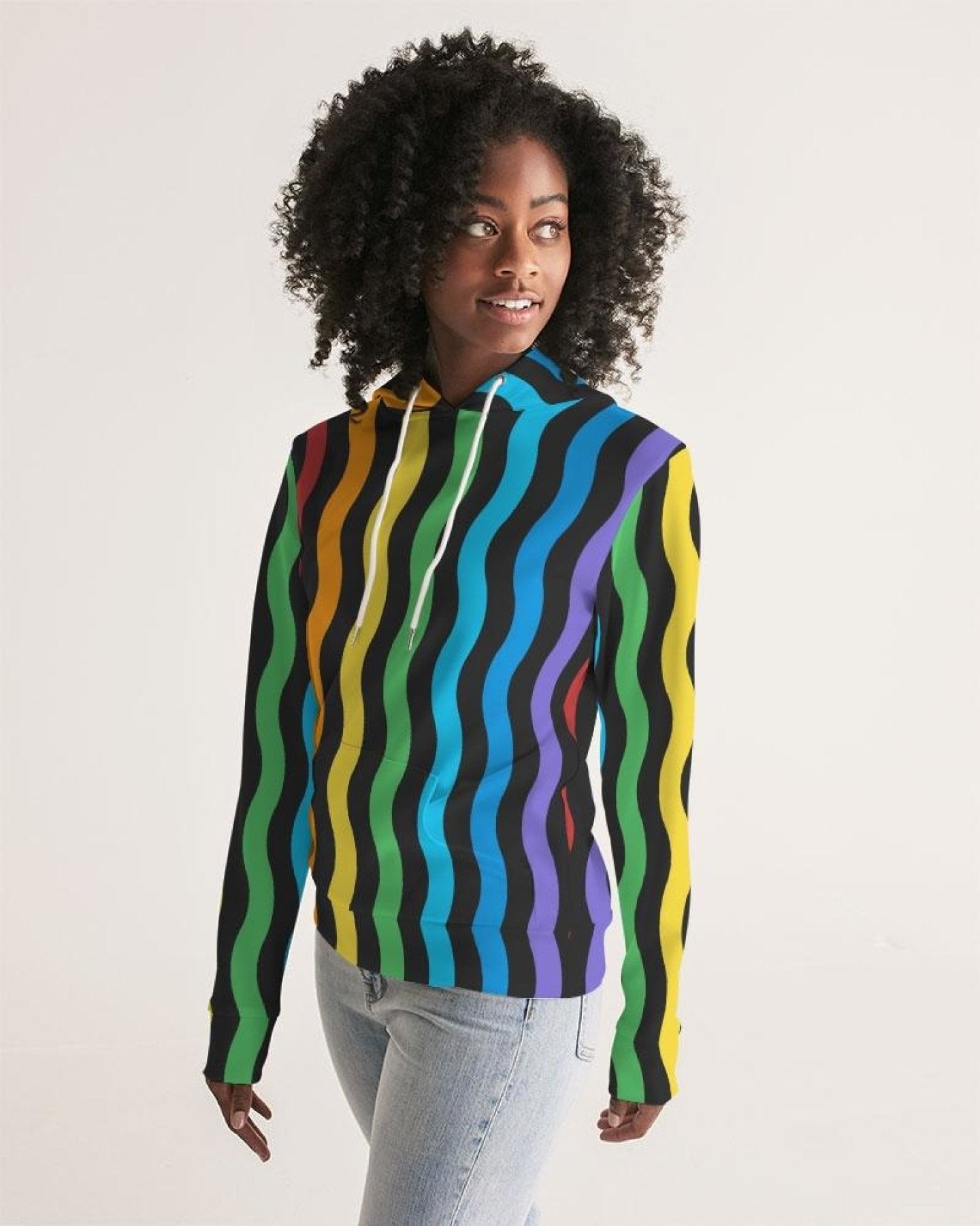 Rainbow Stripes Hoodie Design