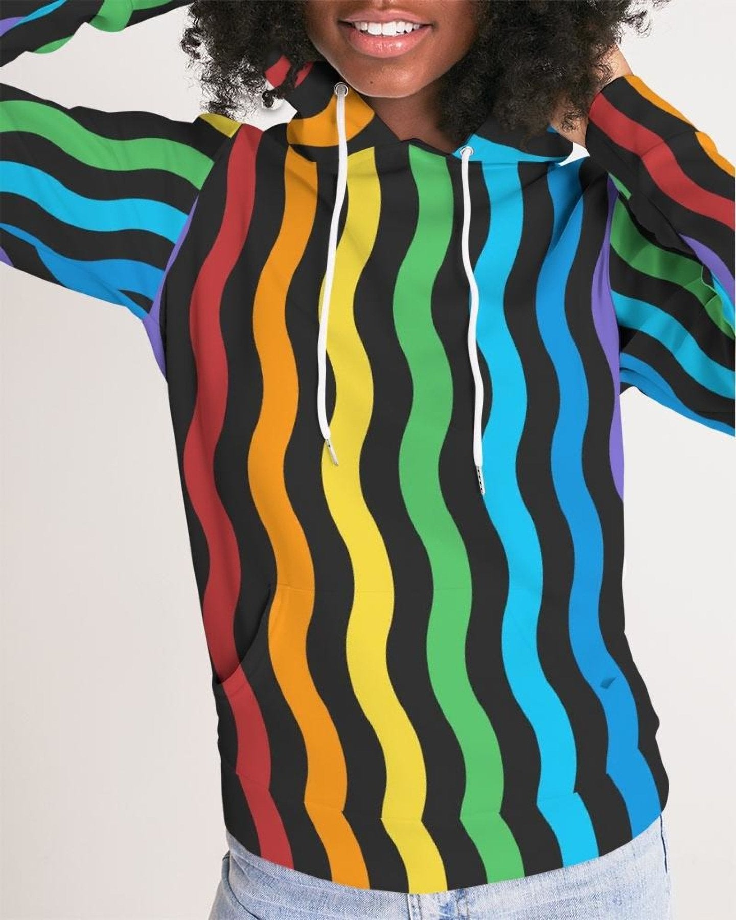 Rainbow Stripes Hoodie Design