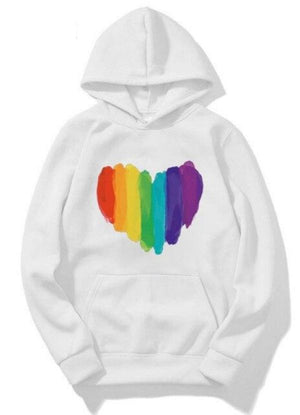 Rainbow Heart Pride Hoodie